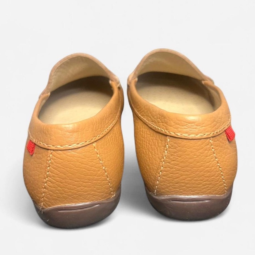 Marc Joseph Women’s tan Grainy leather Loafers Size 7‎ 1/2 - Picture 3 of 6